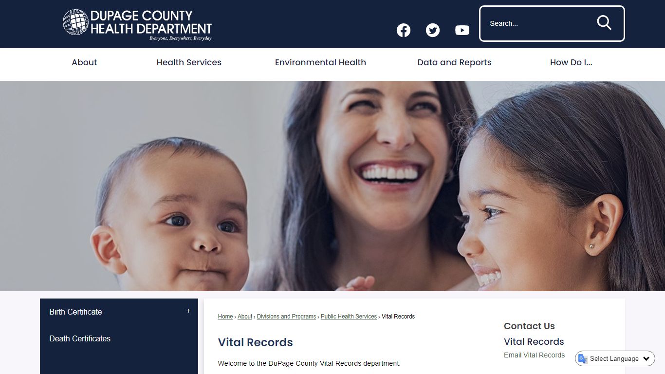 Vital Records | DuPage County Health, IL